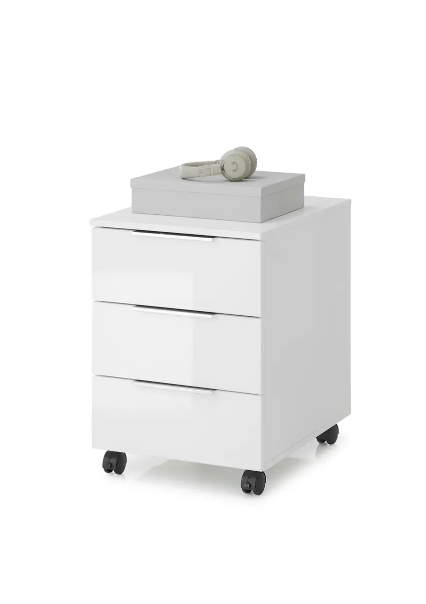 Rollcontainer - B ca. 45 cm, Weiß