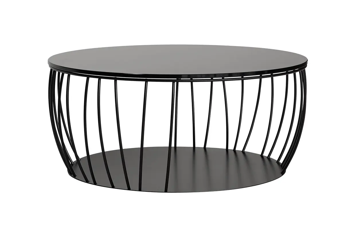 Couchtisch Pavia - Durchmesser ca. 80 cm, Parsolglas