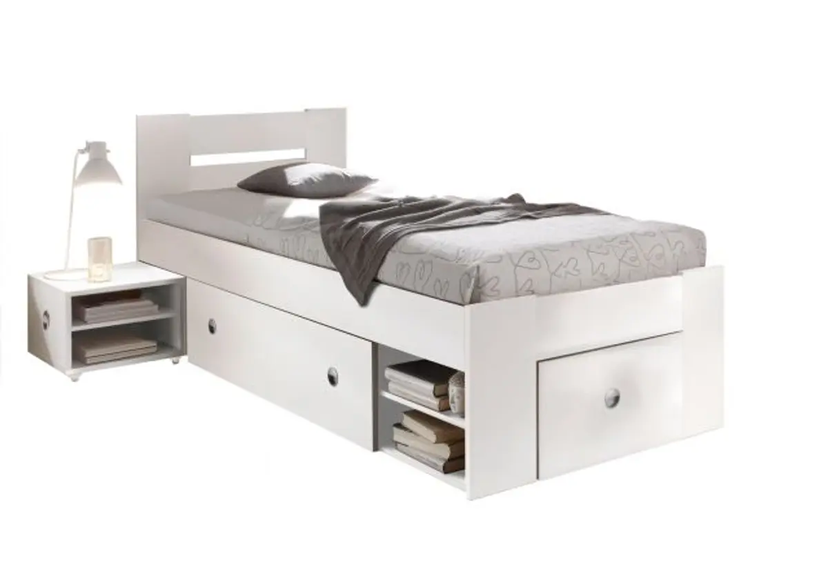 Kojenbett- Liegefläche ca. 90x200 cm, Weiß