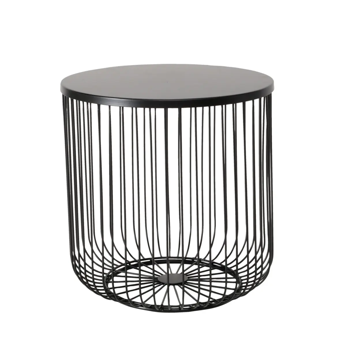 Beistelltisch - LBH ca. 38x38x41 cm, Schwarz