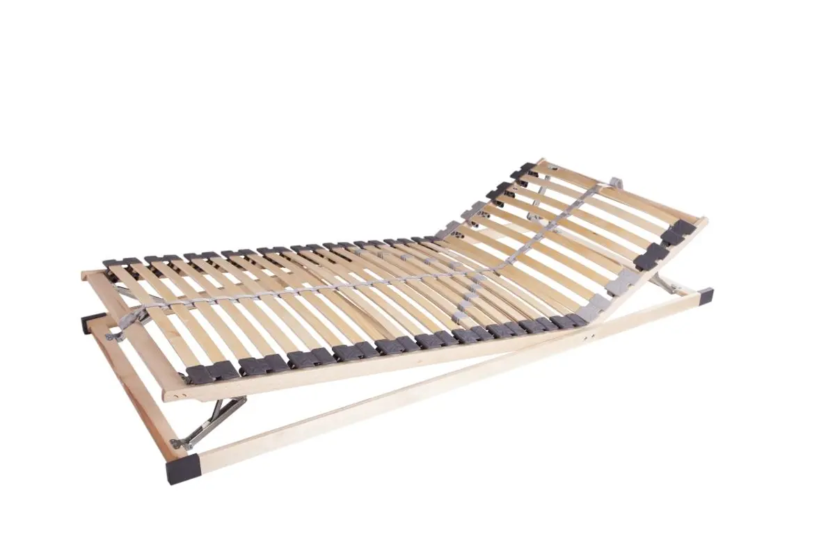 Lattenrost- Liegefläche ca. 90x200 cm, Kopf-/Fuß verstellbar