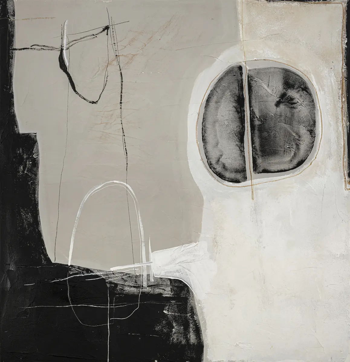 Leinwandbild - BHT ca. 100x100x3 cm, Sand