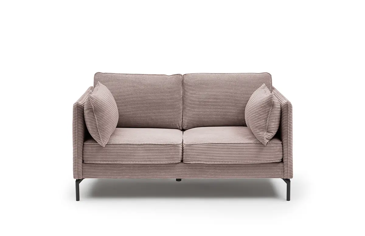 Sofa - 2-Sitzer, Stoff, Rosa