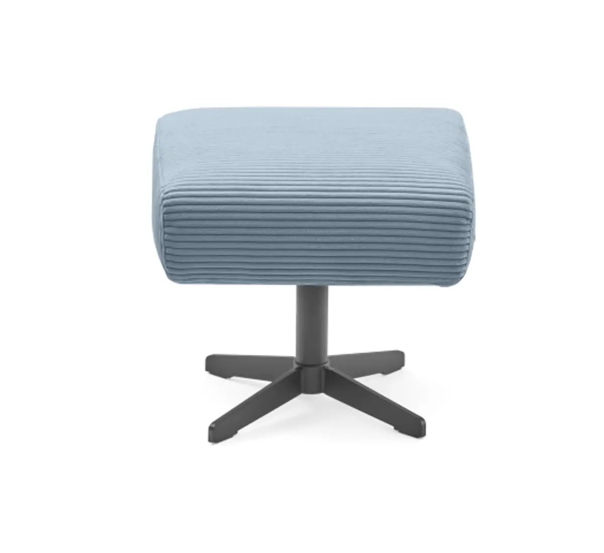 Hocker EILA - Stoff, Hellblau