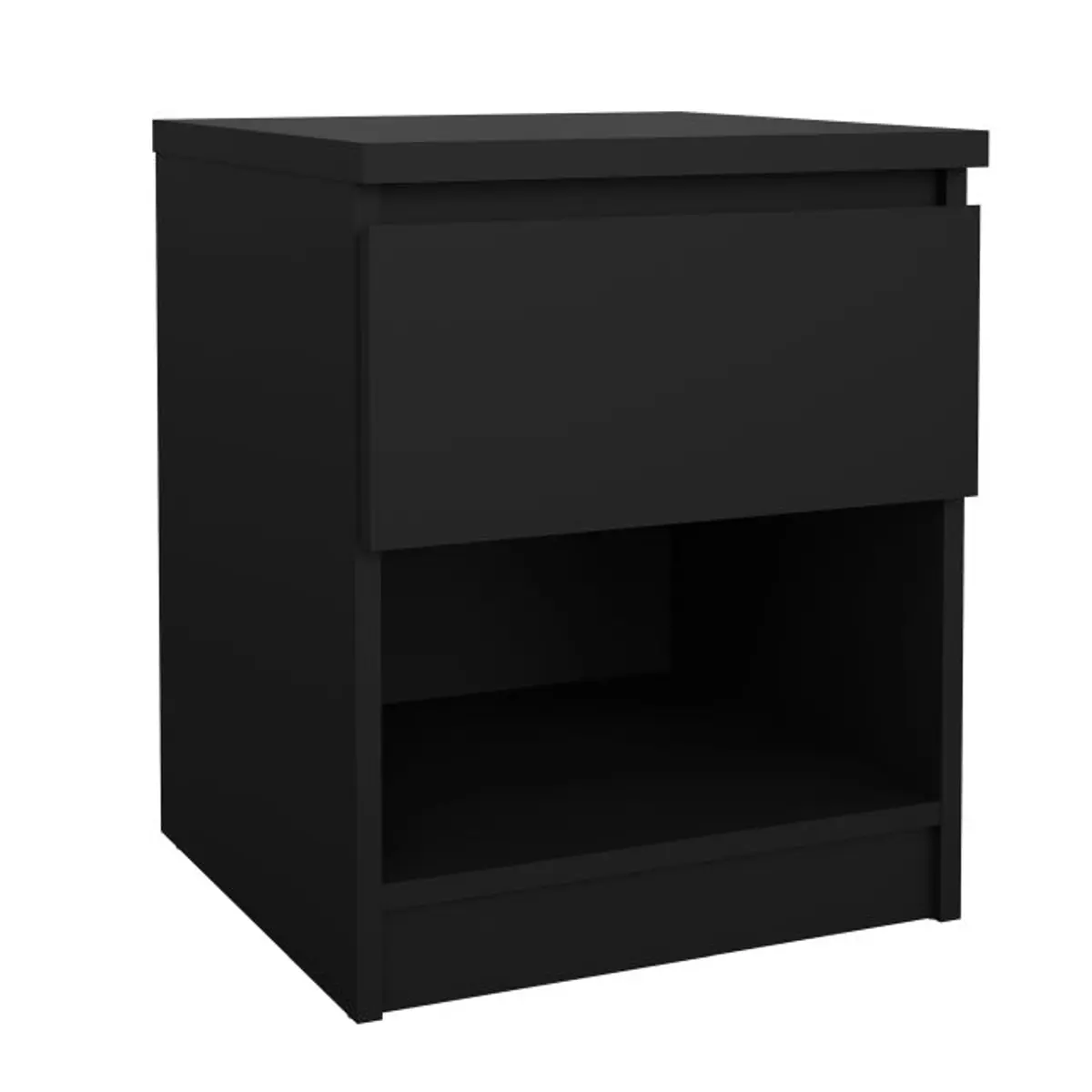 Nachtkonsole- B ca. 41 cm, Schwarz, Matt