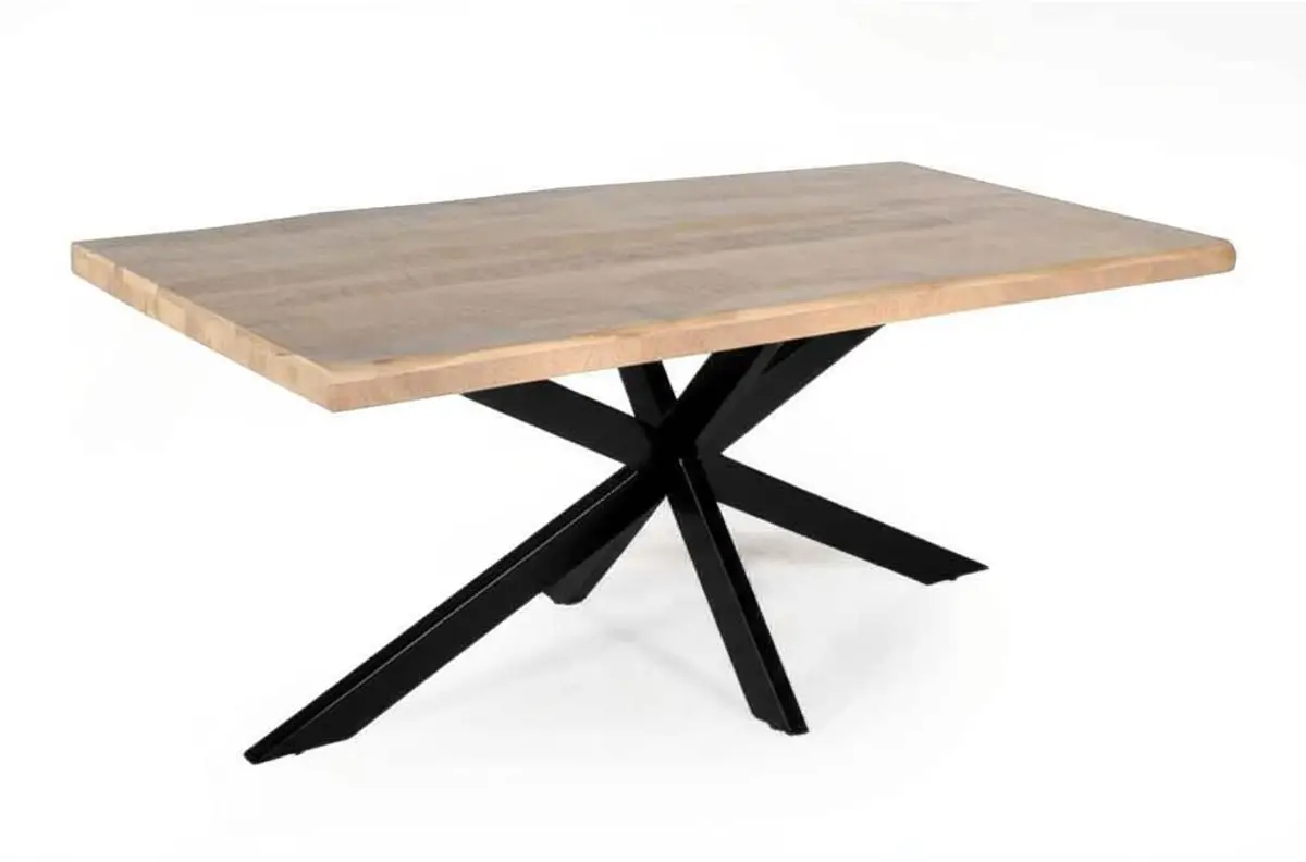 Esstisch - LB ca. 240x100 cm, Mango massiv, Schwarz