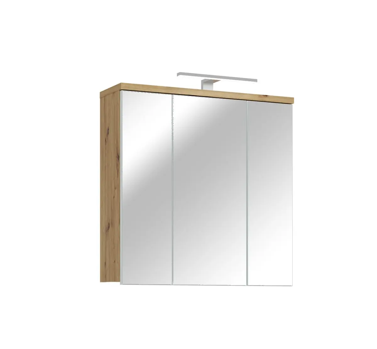 Spiegelschrank- B ca. 69 cm, Eiche Dekor, Spiegel