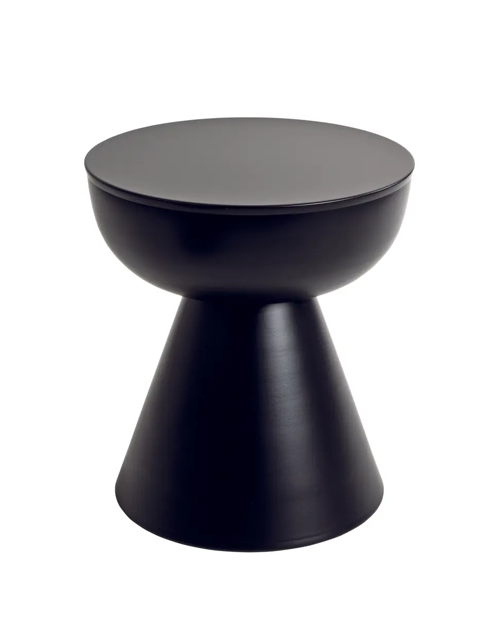 Beistelltisch - Ø/H ca. 40x45 cm, Schwarz