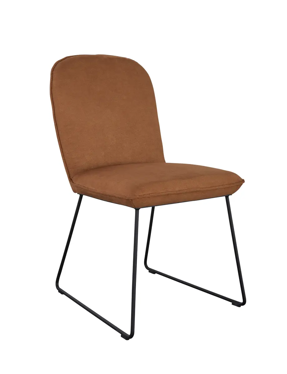 Stuhl Calvia - Stoff, Curry