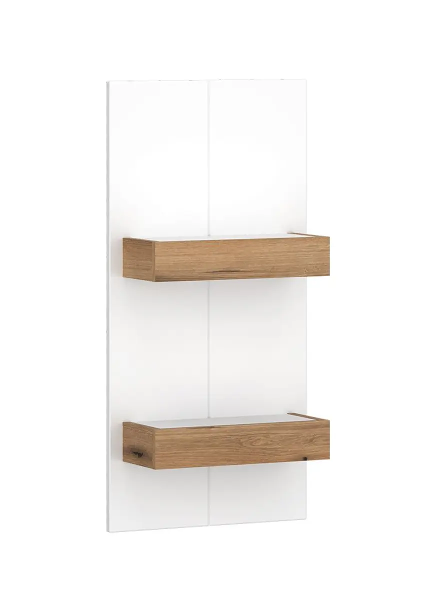 Paneel - Alpinweiß, Coast Evoke Eiche Nachbildung, Weiß Hochglanz