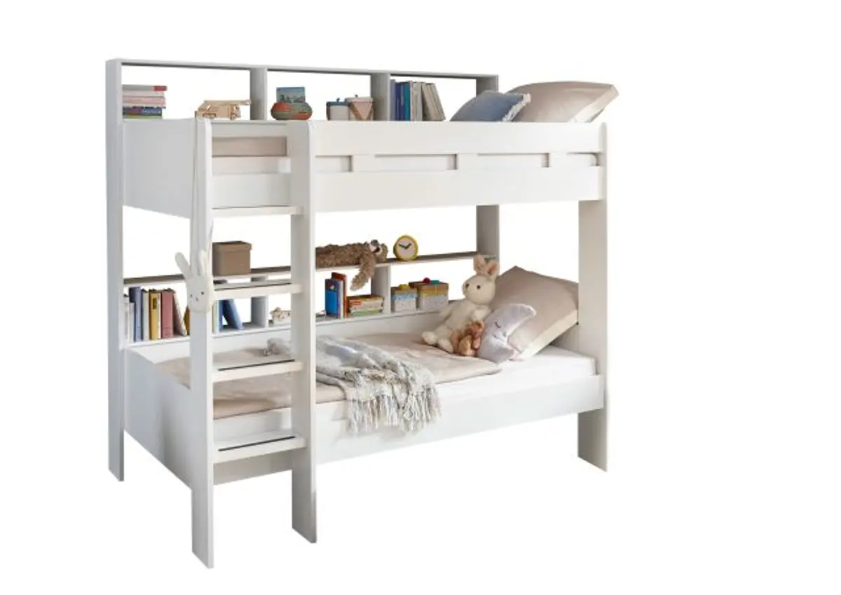 Etagenbett - Liegeflächen ca. 90x200 cm, Weiß