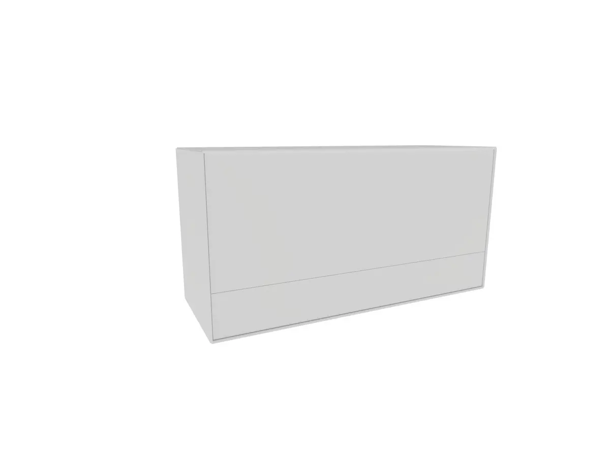 Sekretär Edge - Lack, Weiß