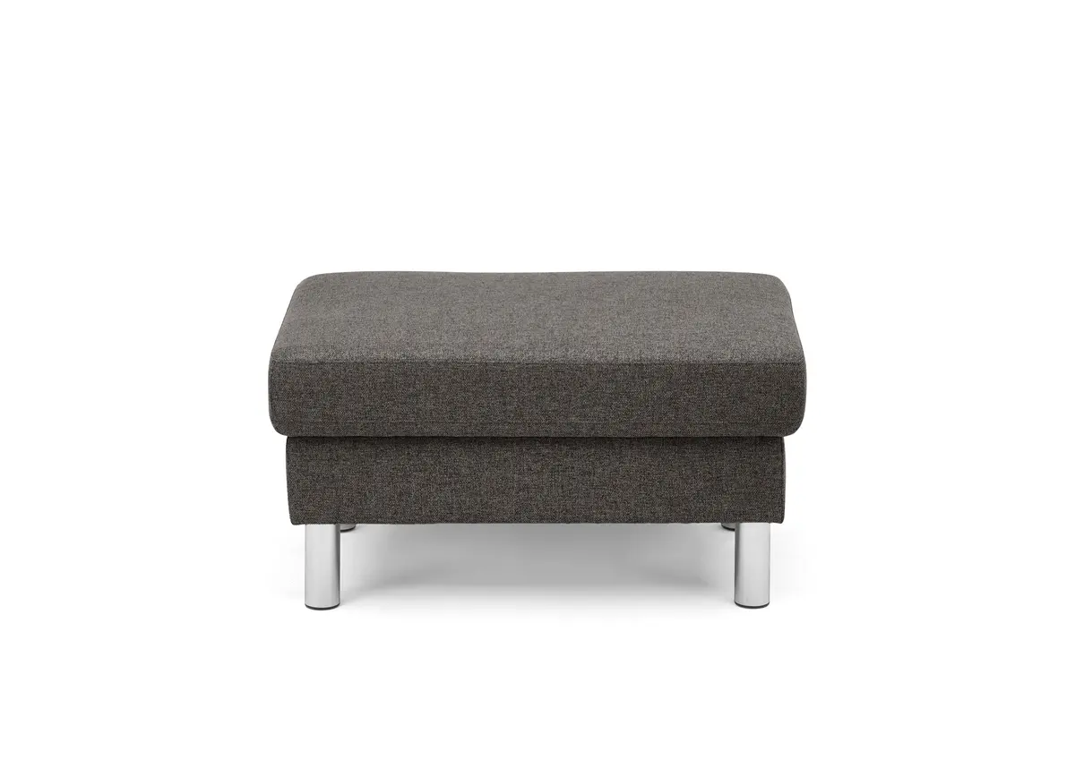 Hocker COOL - BL. ca. 70x70, mit Stauraum, Stoff, Mocca