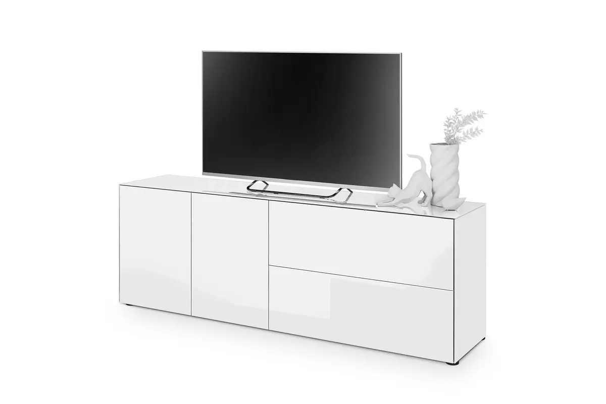 Lowboard - B ca. 181 cm, Weiß