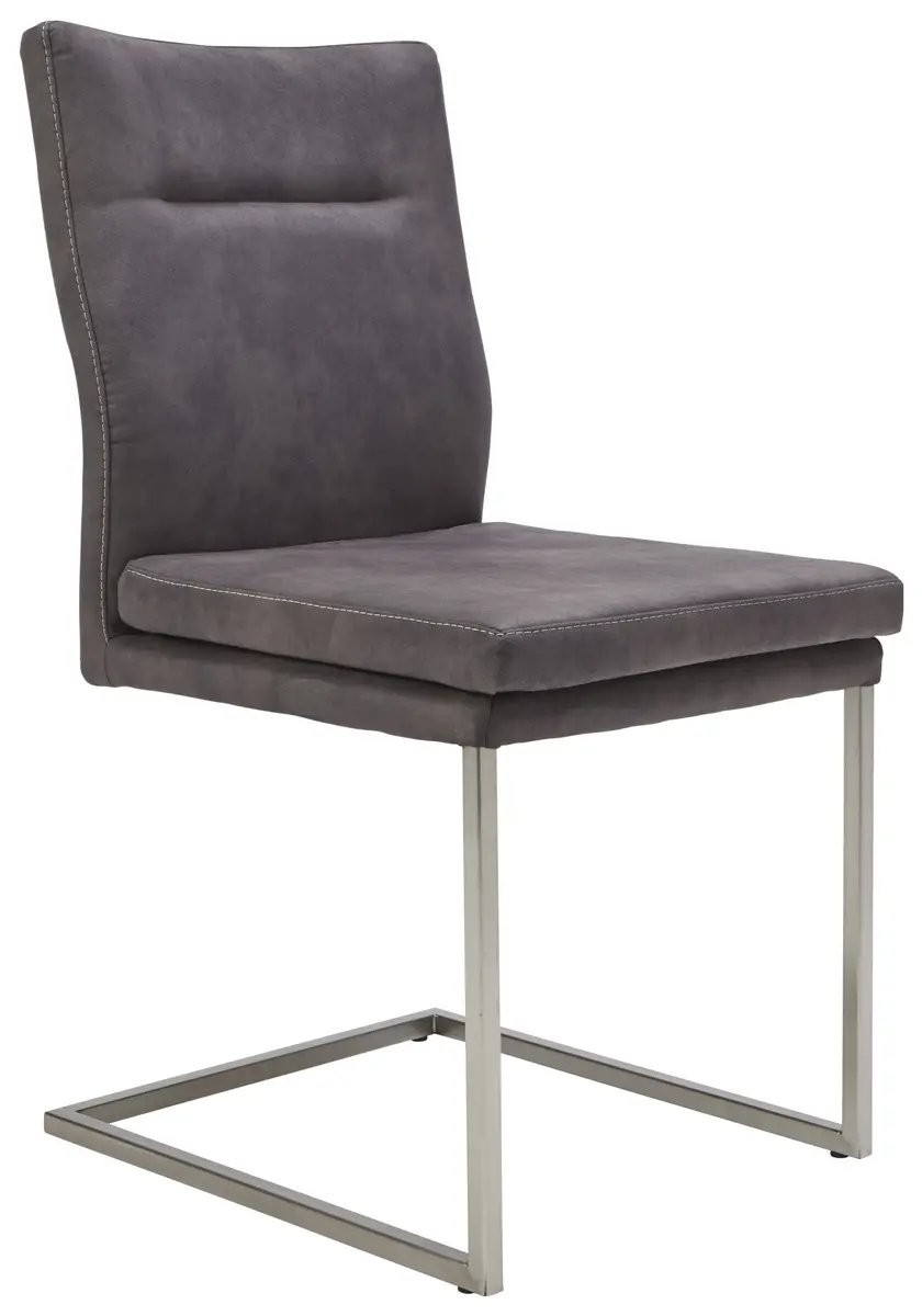 Freischwinger 3190 - Stoff, Dunkelgrau