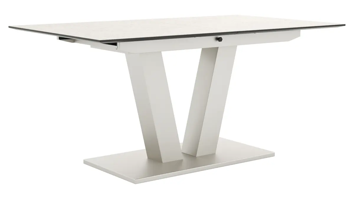 Esstisch Dinner - ausziehbar, LB ca. 160x 90 cm, HPL, Sand