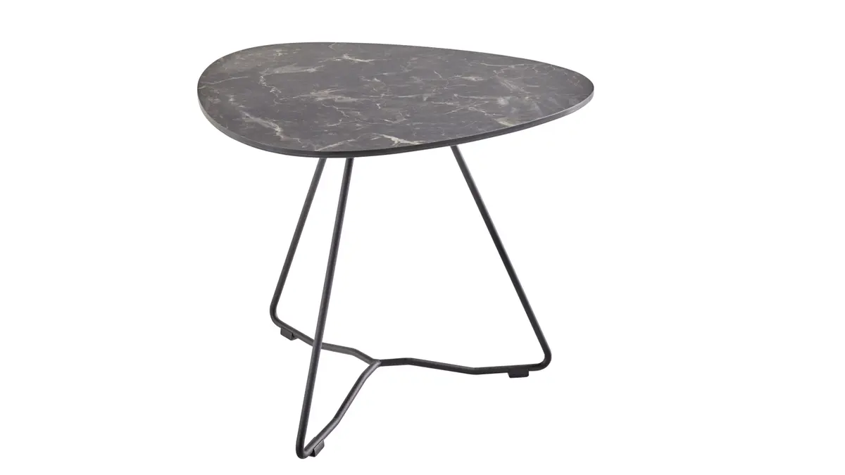 Couchtisch Oliva - LBH ca. 50x48x41 cm, HPL, Anthrazit