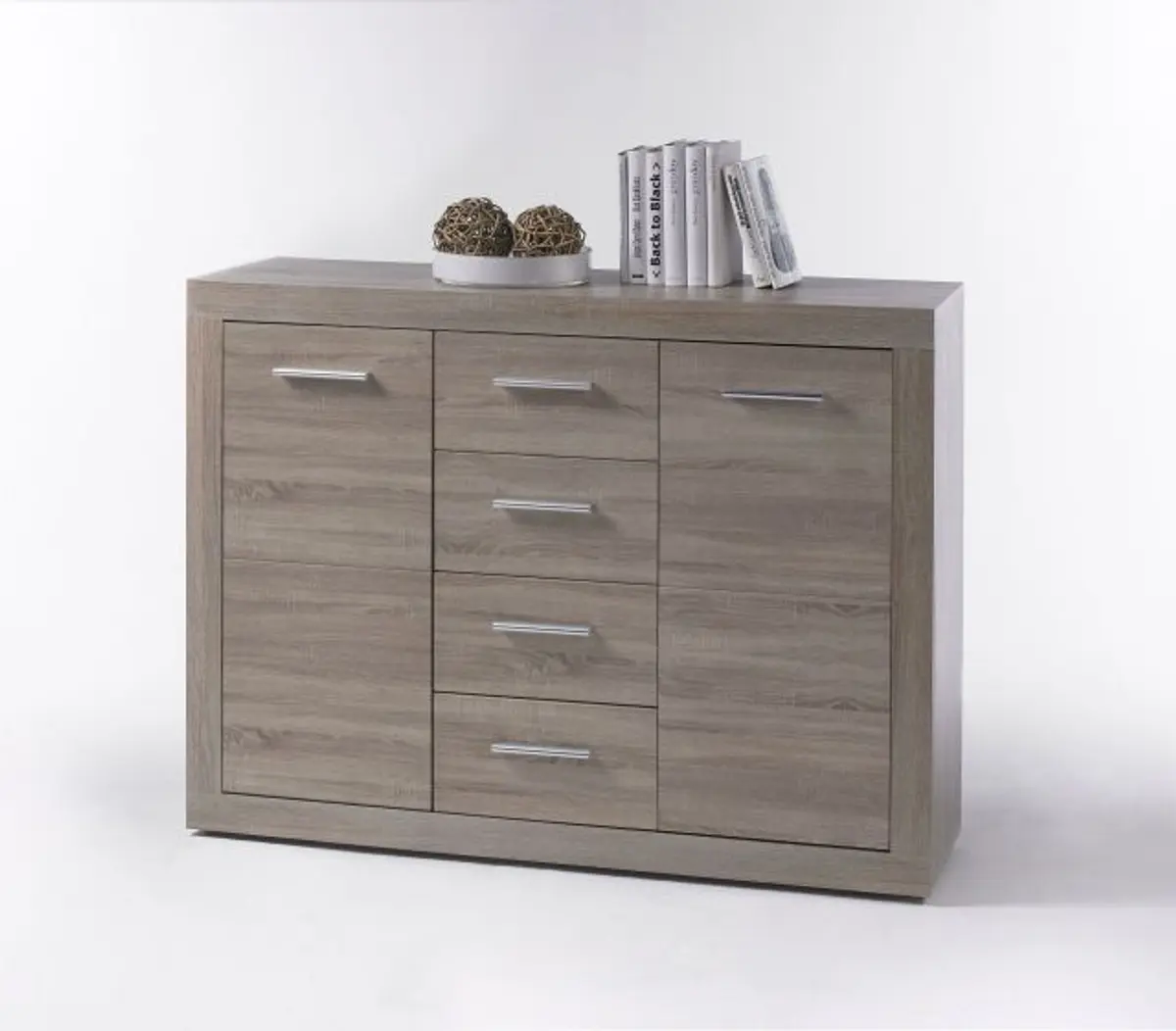 Kommode - B ca. 117 cm, Sonoma Eiche Nachbildung