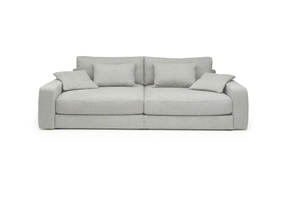 Big Sofa JOVIN - Stoff, Hellgrau