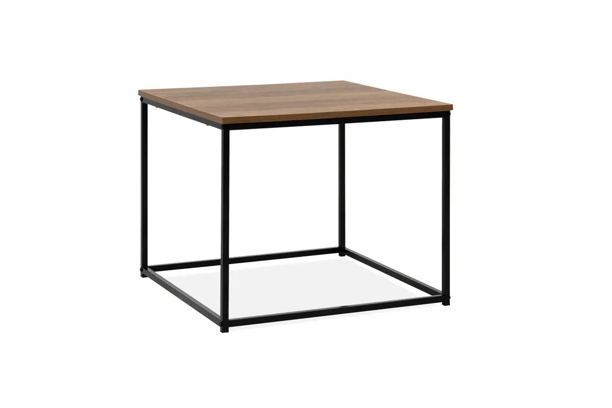 Couchtisch - LB ca. 60x60 cm, Artisan Eiche Nachbildung, Schwarz