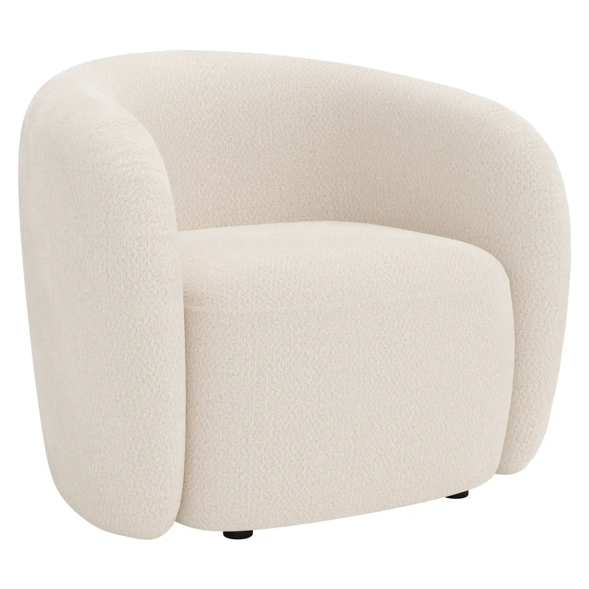 Sessel Karasu - Stoff, Creme