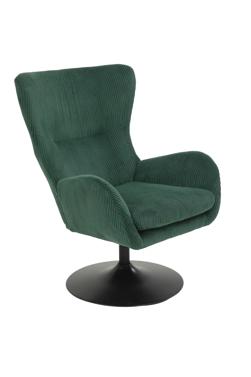 Sessel - drehbar, Stoff, Grün