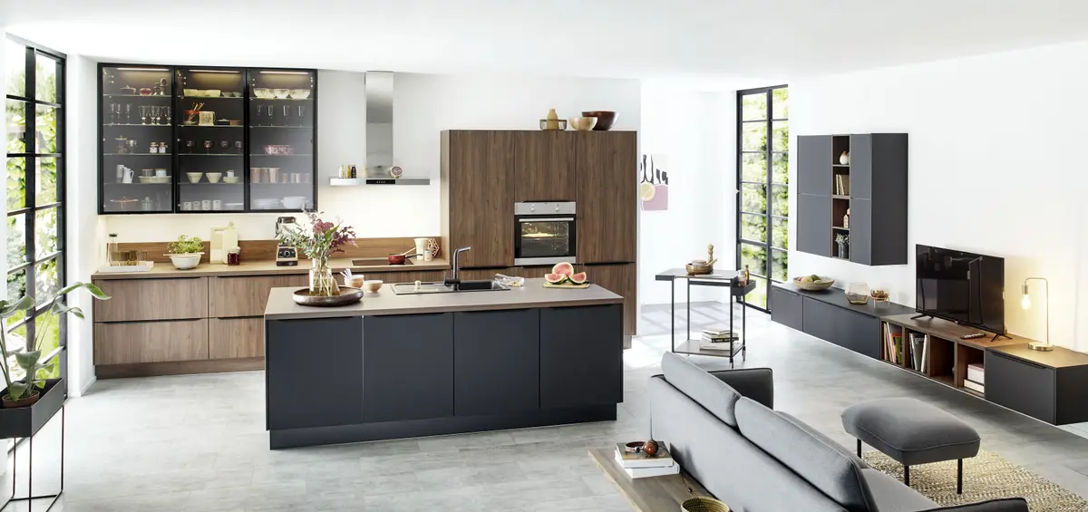 Inselküche 34.190 1 321, Schwarz