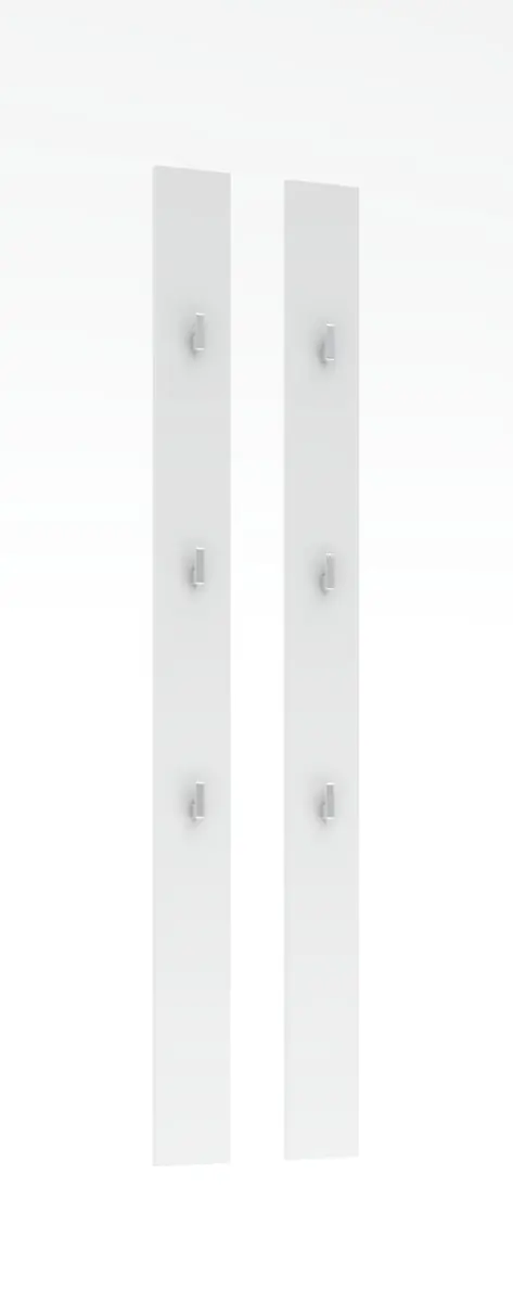 Garderobenpaneel - 2er Set, Weiß