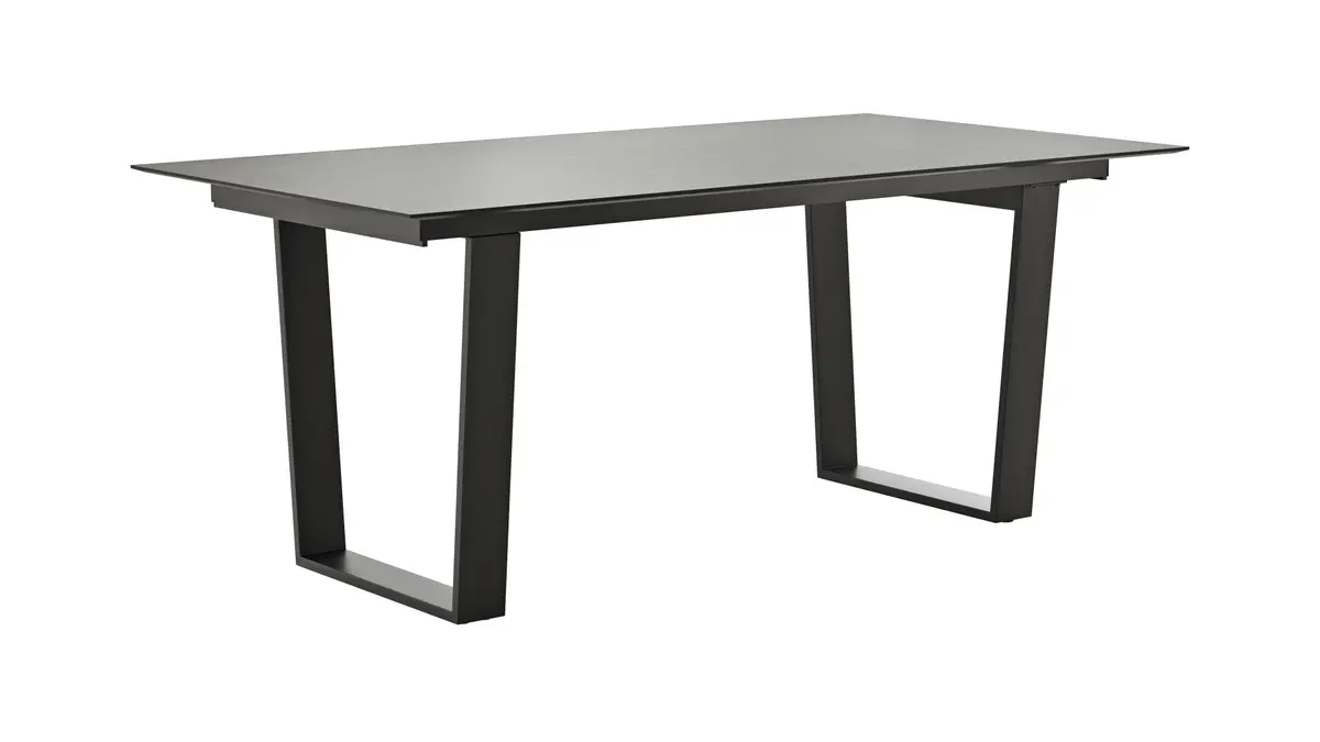 Esstisch Dinner - verlängerbar, LB ca. 180x95 cm, Kunststoff, Grau