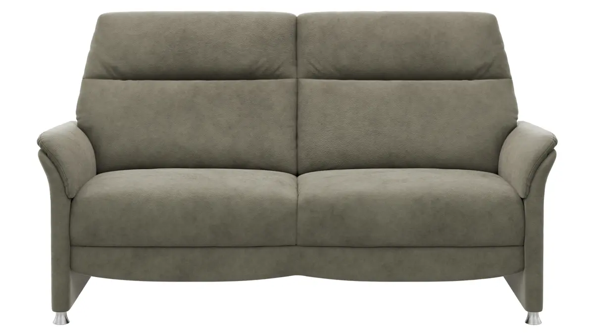 Sofa Bogota - 2,5-Sitzer, Stoff, Schlammgrün