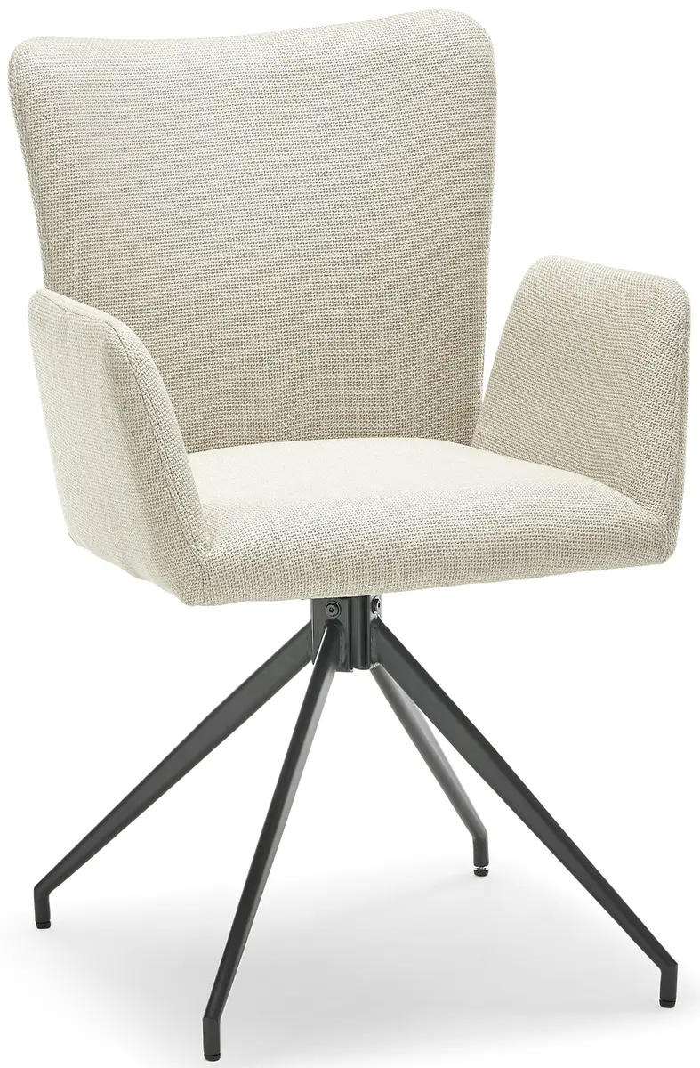 Armlehnstuhl AYLA - Stoff, Beige
