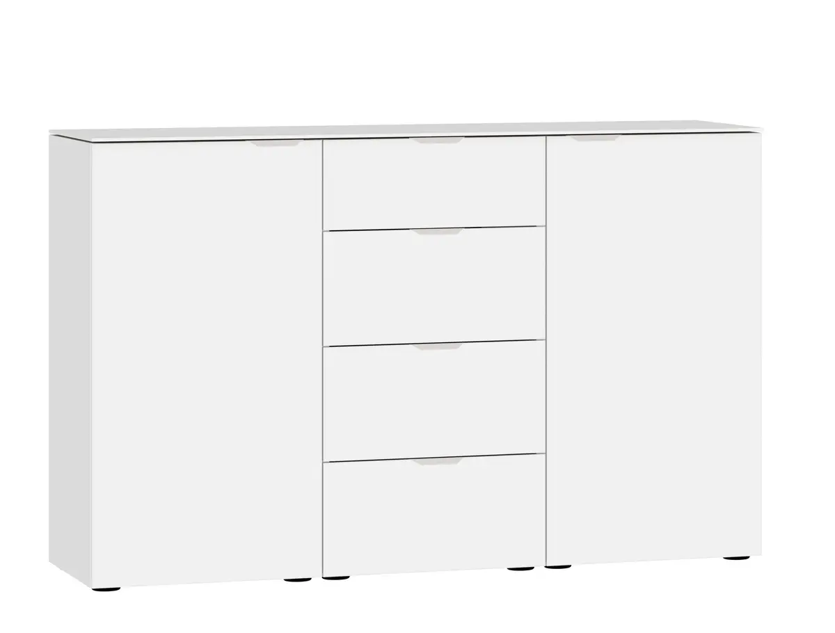 Kommode JOIN IT- Glas, Weiß, Matt, Weiß