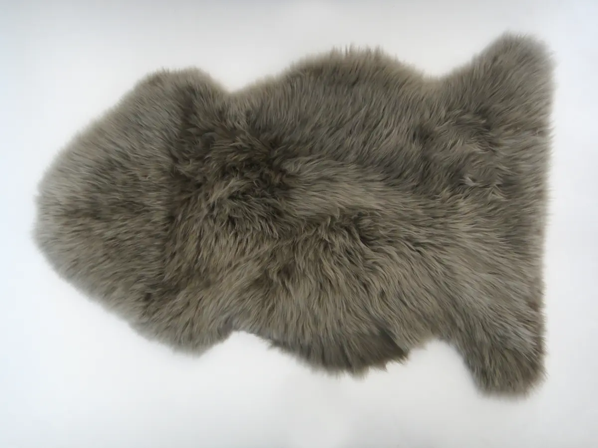 Echtfell - LB ca. 90x55 cm, Graubraun