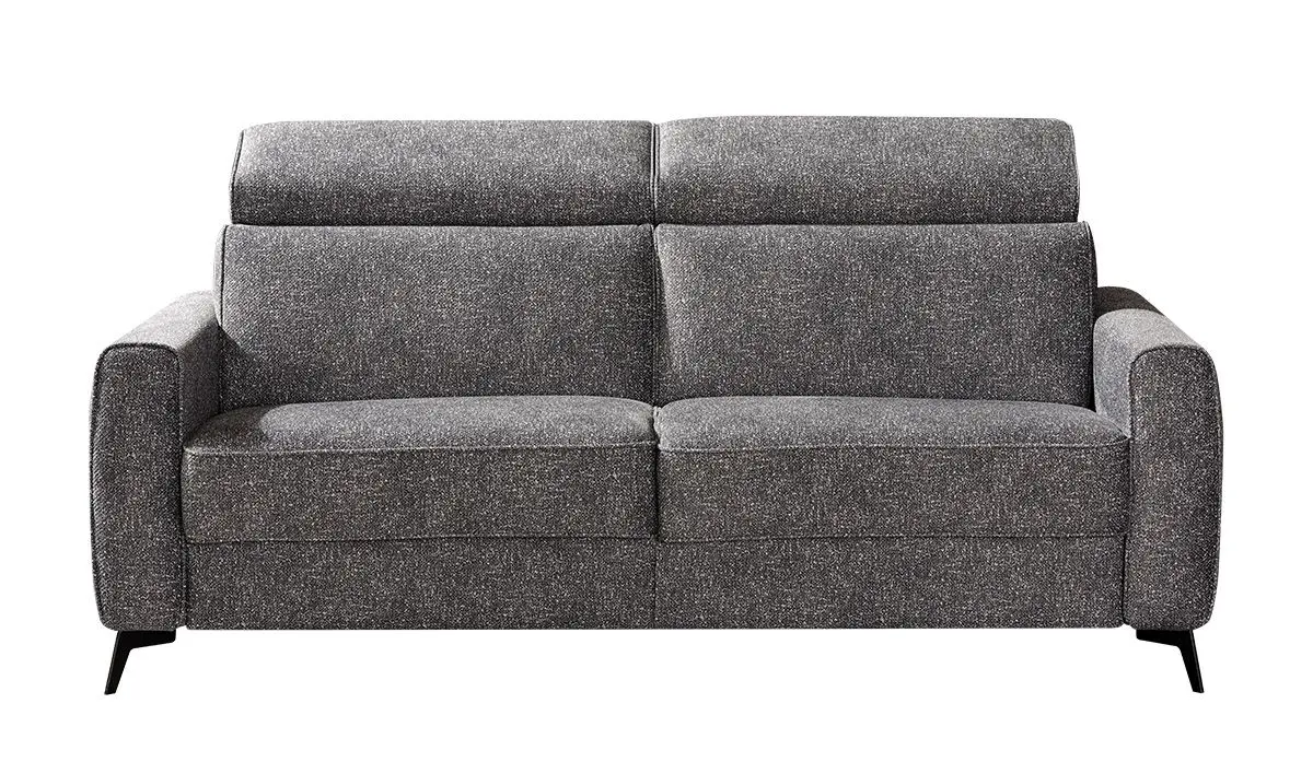 Faltbett - Kopfteil verstellbar, Stoff, Grau