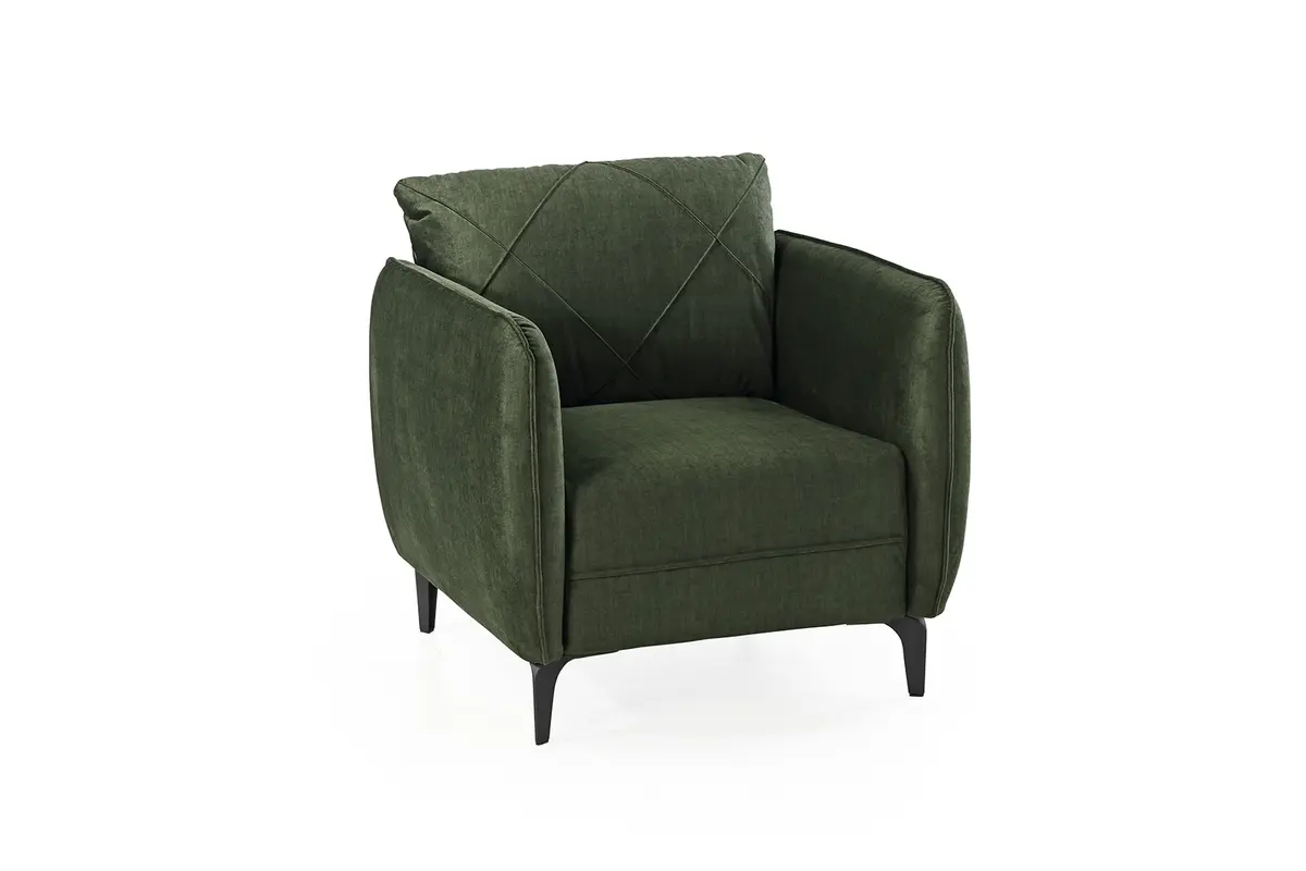 Sessel - Stoff Dunkelgrün