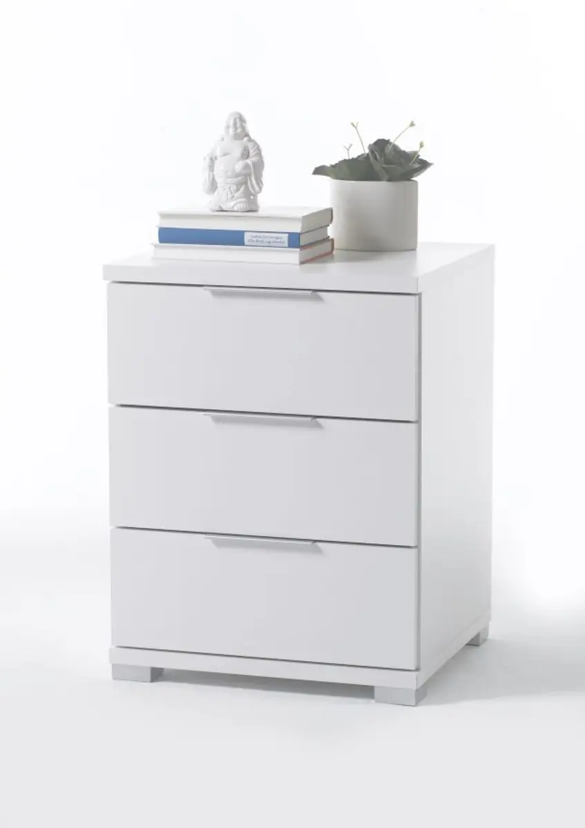 Nachtkommode- B  ca. 46 cm, Weiß