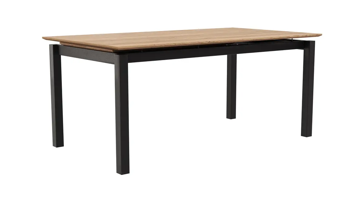Esstisch Rushmore - ausziehbar, LB ca. 180x100 cm, Eiche massiv, natur geölt