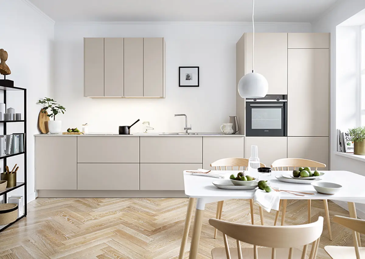 Küchenzeile 51.190 5 525, Sandgrau matt