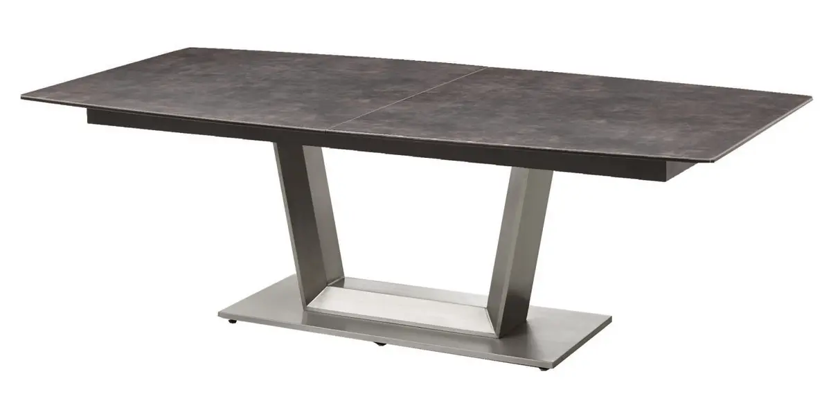 Esstisch - ausziehbar, LB ca. 240x100 cm, Keramik, Anthrazit