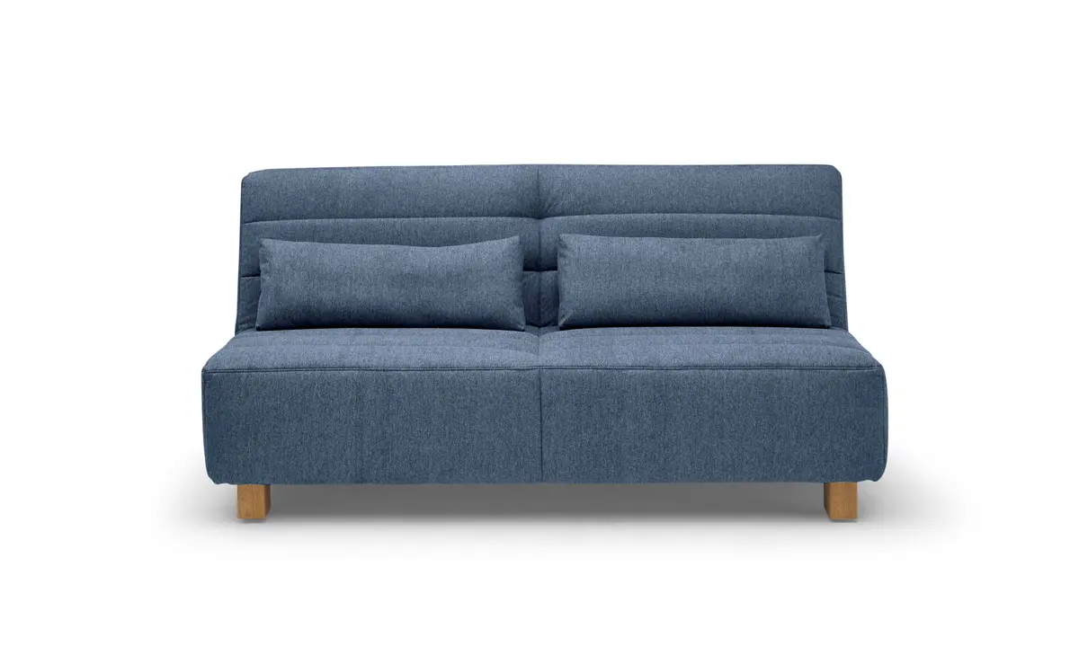 Funktionssofa EASY Optik D - 2-Sitzer, 180 cm inkl. Schlaffunktion, Stoff, Blau