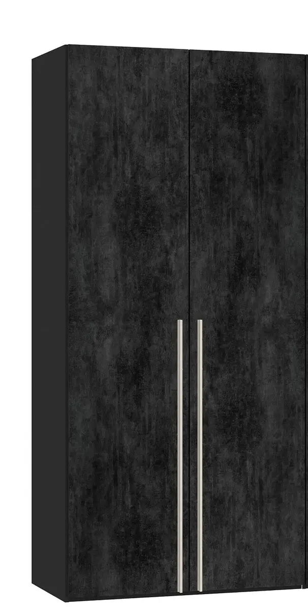 Drehtürenschrank JOIN IT- B ca. 101 cm., Schwarz, Graphit