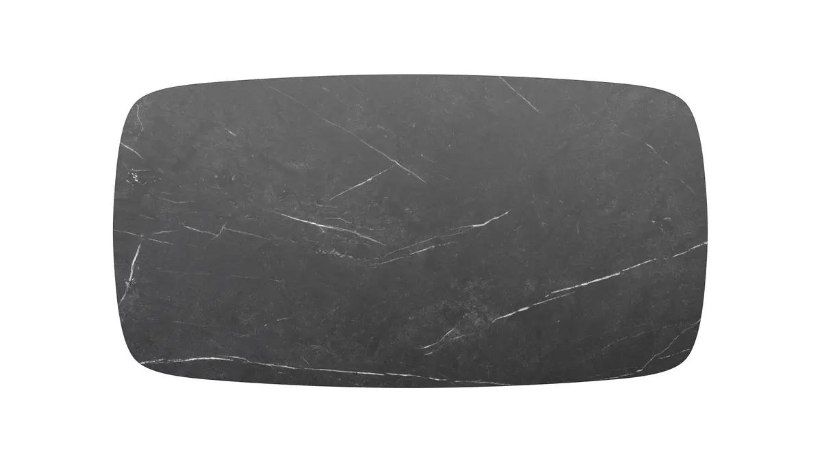 Esstisch Jari - LB ca. 180x95 cm, Keramik, Schwarz