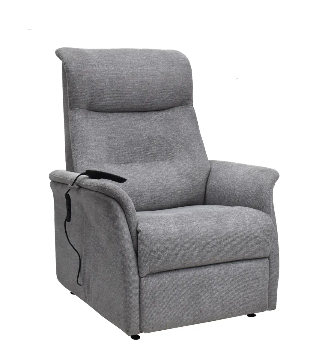TV-Sessel MARCIO - Aufstehhilfe, Relaxfunktion, Stoff, Hellgrau