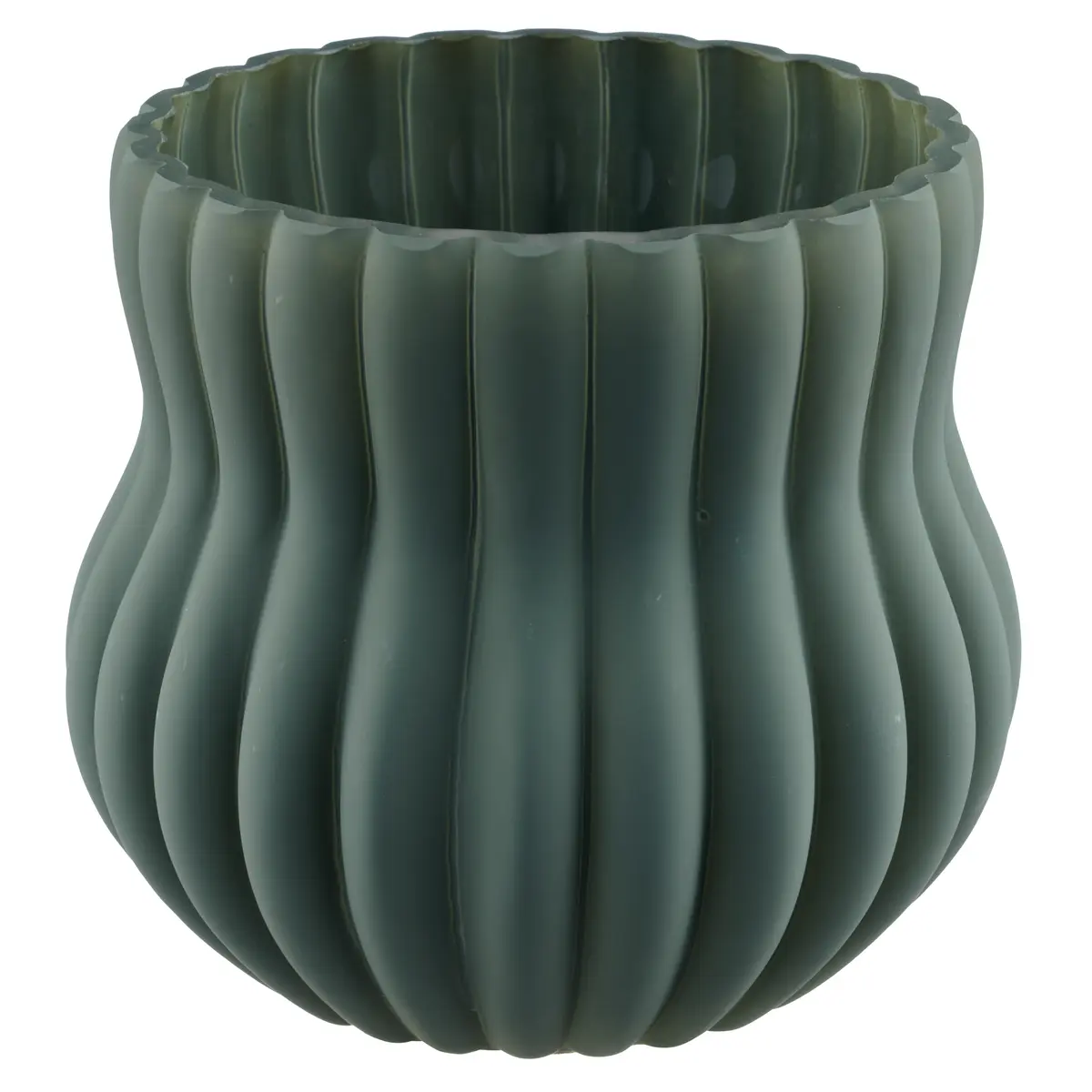 Deko-Vase - HØ 14,5x14 cm, Opalgrün