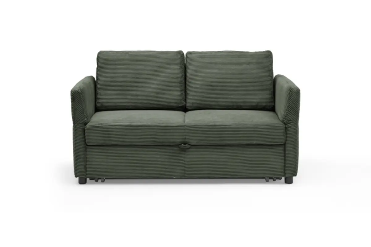 Sofa PRO FLEXX - 2-Sitzer inkl. Schlaffunktion, Stoff, Olive