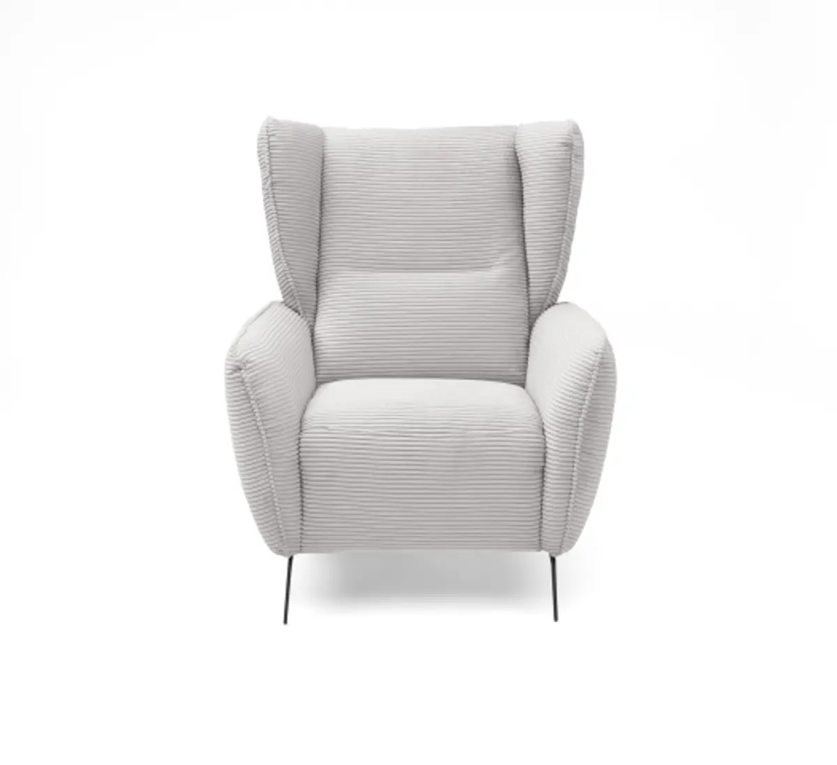 Sessel EILA - Stoff, Hellgrau