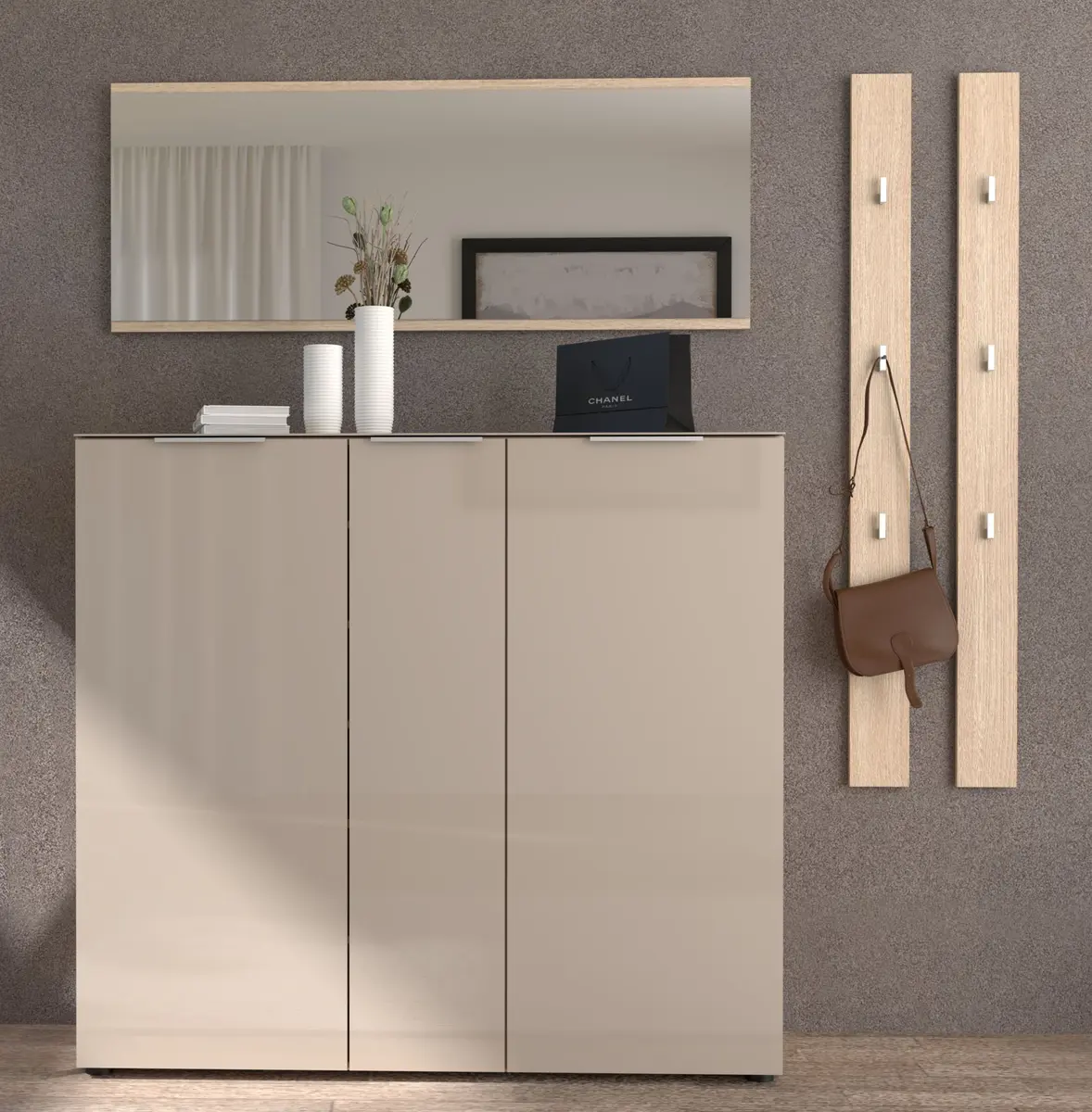 Garderobe - Riva Eiche Nachbildung, Kaschmir