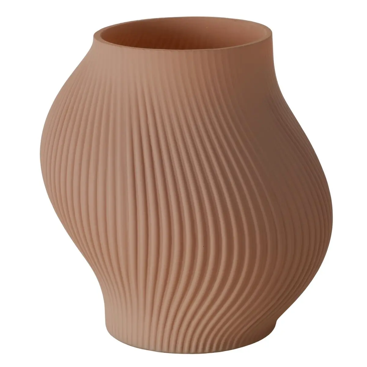 Deko-Vase - DH ca. 17x20 cm, Braun
