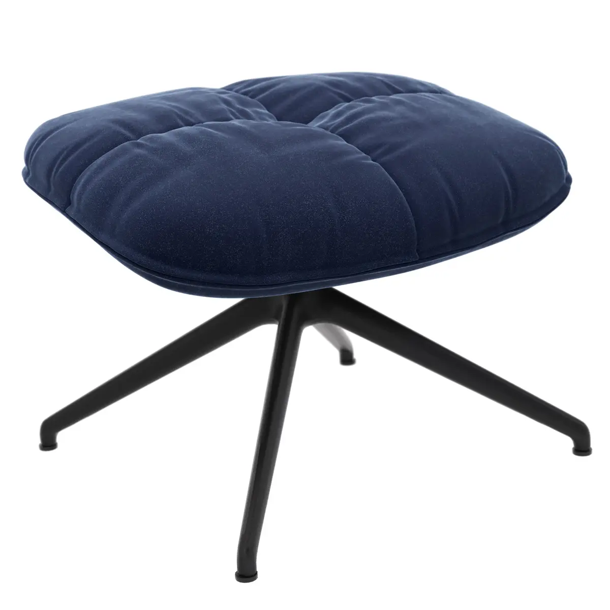Hocker Unn - Stoff, Indigo