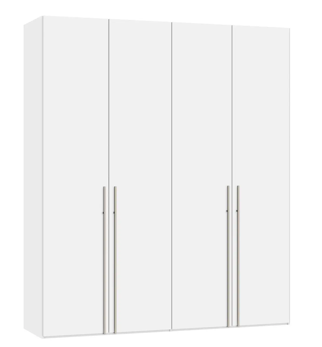 Drehtürenschrank JOIN IT- B ca. 202 cm,  Weiß, Glas, Weiß
